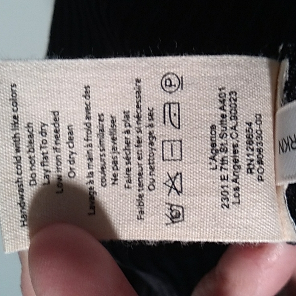 NWOT JUNO SWEATER BY L'AGENCE BLACK RIBBED KNIT - Picture 13 of 13